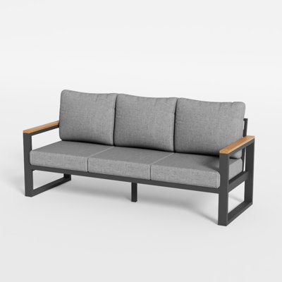 Outdoor Aluminum Sofa With Olefin Cushions by Aura Outdoor