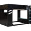 Lit mezzanine en bois pleine grandeur avec bande, bureau réglable, tiroirs et compartiments de rangement. Le bureau réglable de 21,9 po et 29,9 po est destiné aux étudiants. La bande crée un environnement excitant à la hauteur - lumières,-130093340