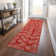 Premium Machine Washable Prisco Red Rug