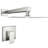 Wall Mounted Shower Faucet With Brushed Nickel Glitter - Brass, Valve Included In Brass Made