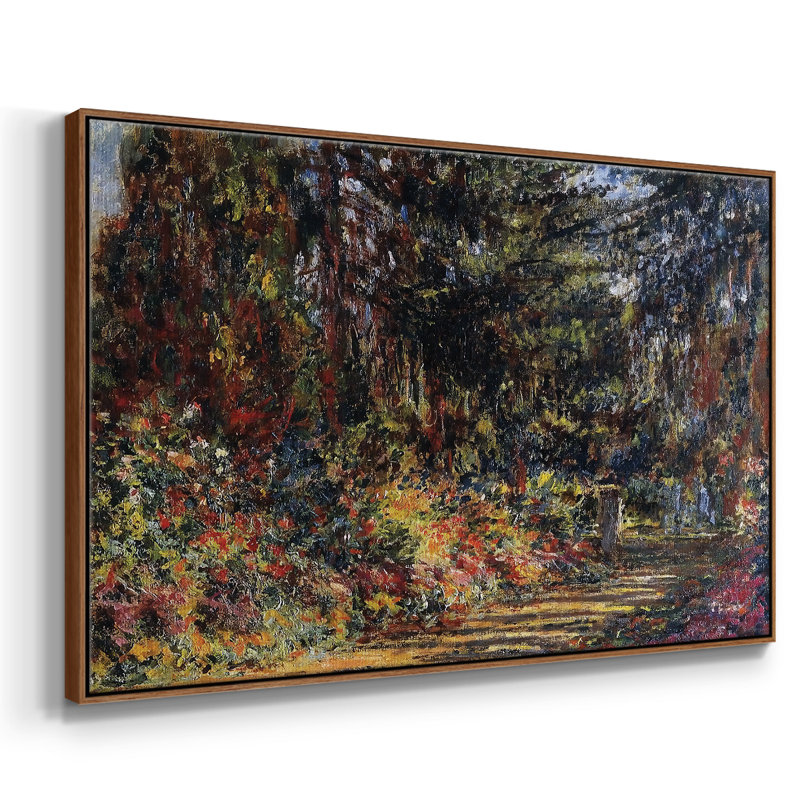 Chemin à Giverny, 1902, H 17 po x l 25 po x P 2 po, Noyer