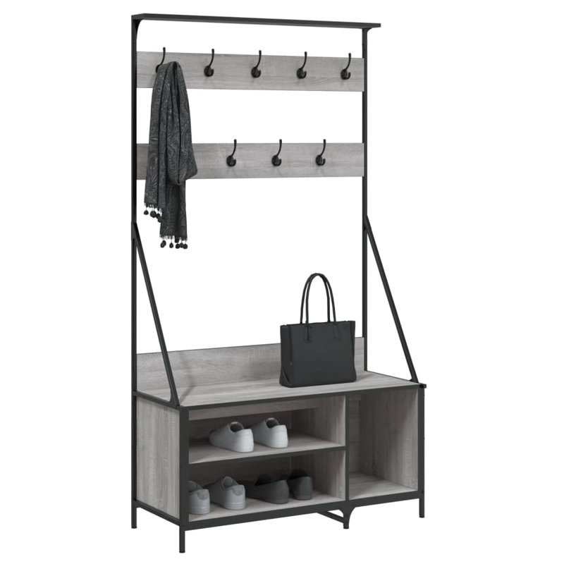 Elsmoriet 100cm Clothing Rack, Gray Sonoma