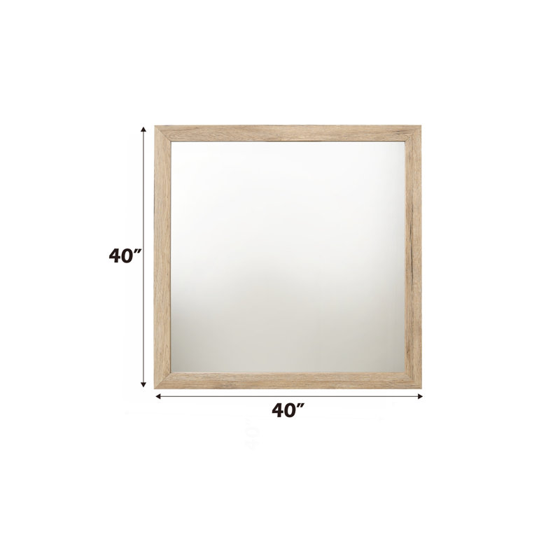 Miroir manufacturé, 40 po x 40 po, Naturel