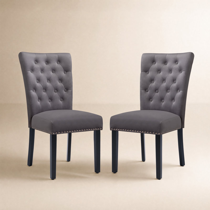 Chaise de salle à manger Amdan, Gris