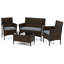 Rintaro 4 - Person Patio Conversation Set with Cushions-579039284