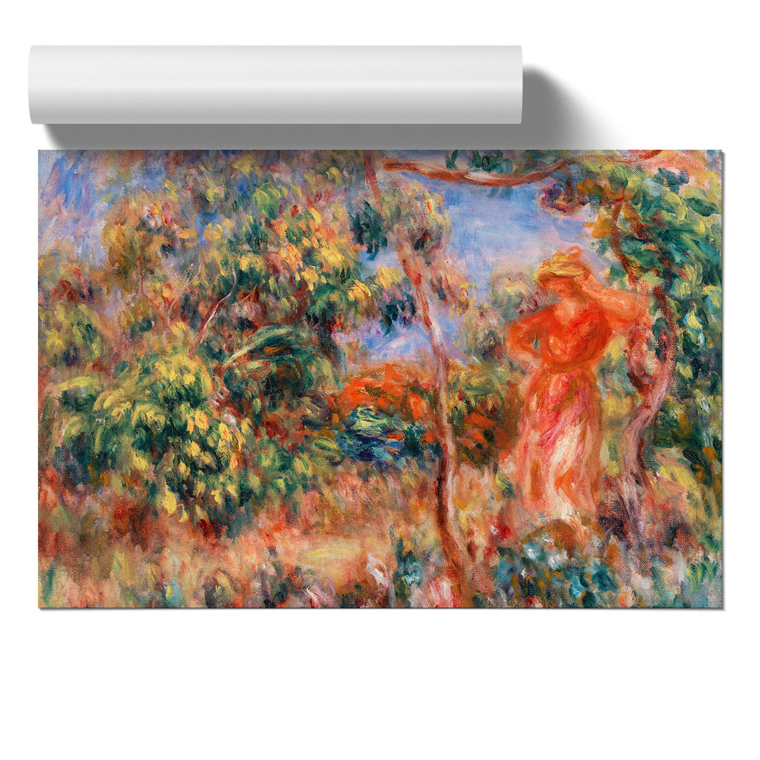 Woman in Red by Pierre Auguste Renoir - Frameless Print