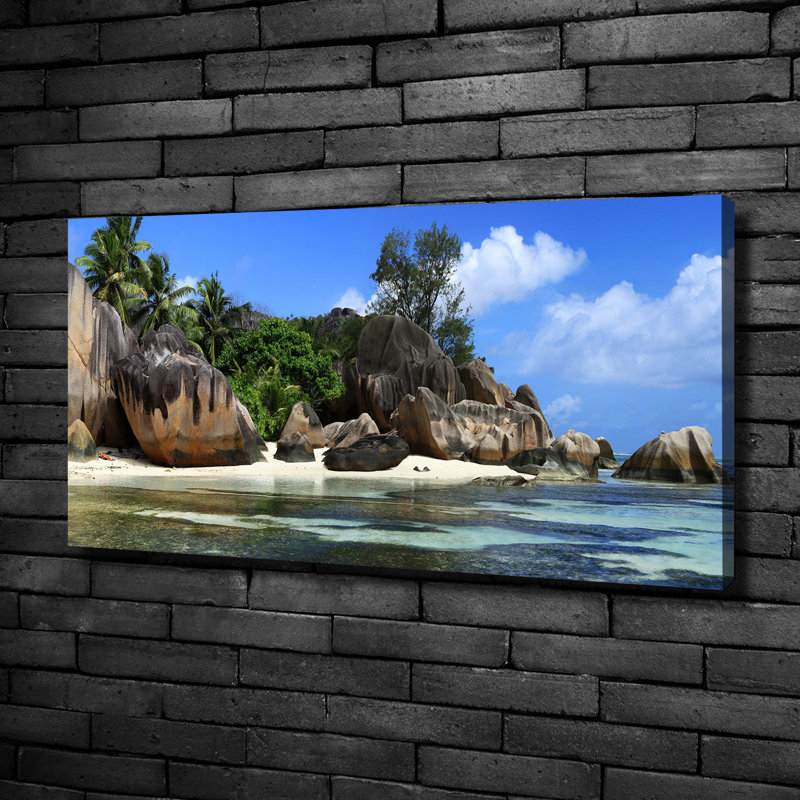 Seychelles Panorama - Wrapped Canvas Print