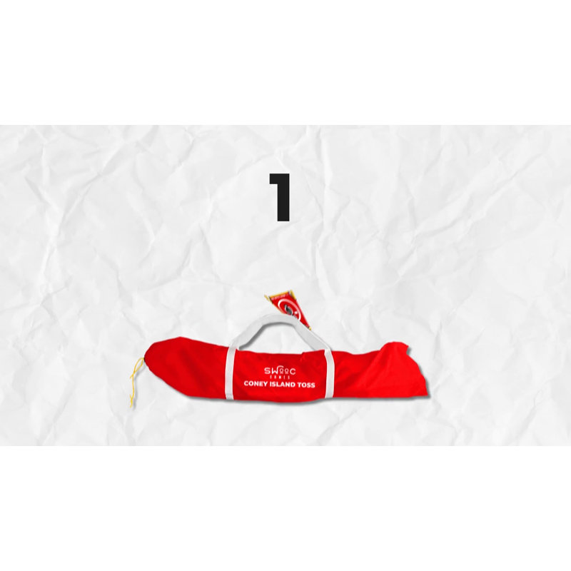 Coney Island Toss Red and Yellow Bean Bag Game Set