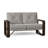 Vale 60.5'' Wide Aluminum Loveseat with Cushions-41306532-41308121