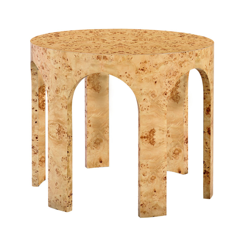 End Table, Natural Burl