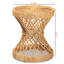 Table de bout en rotin naturel Tatum dans un style moderne et contemporain