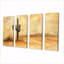 Minimalisme cactus dans le vent du désert I - Art mural floral cactus - Art mural traditionnel sur toile-1328240656-1328240668