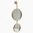 Iron Frame Vertical Round Mirror