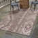 Brison Geometric Machine Woven Rectangle 9'10" x 13' Polypropylene Indoor / Outdoor Area Rug in Brown/Light Brown
