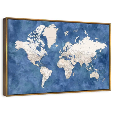 Detailed World Map With Cities I