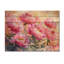 Pivoines au soleil levant II - impression de pivoines sur bois de pin naturel-1290284490