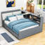 Lit plateforme en bois avec lit gigogne simple Harlow-1179627668-1179627670
