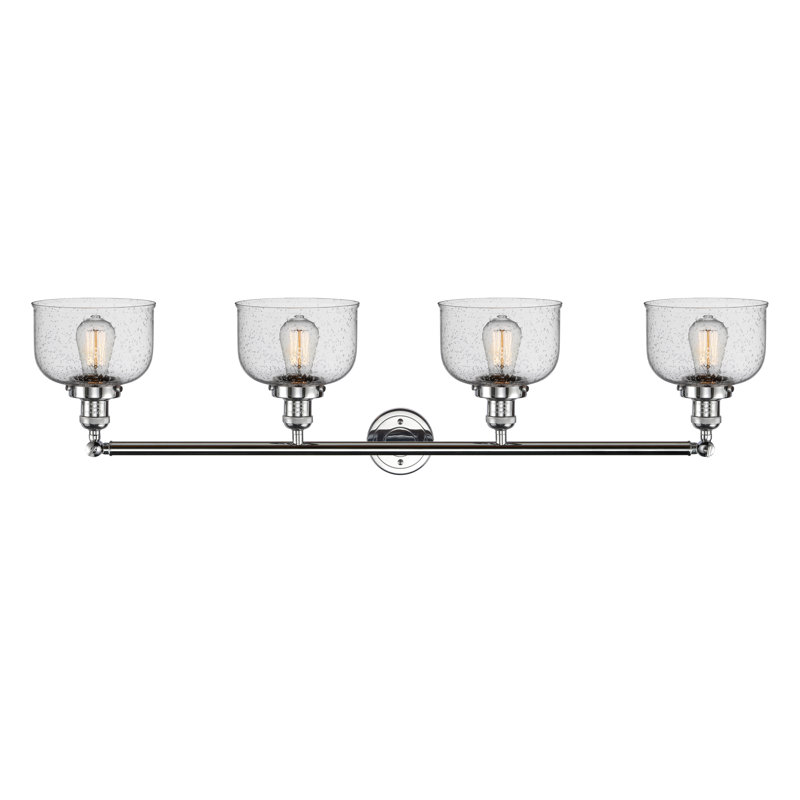 Éclairage pour salle de bain 4 lumières Hannelore, DEL, Chrome poli