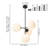 Karlisa 4-Light Modern Sputnik Sphere Glass Bubble Chandelier-1552878805-1603497331