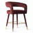 24" Velvet Counter Height Bar Stool With Gold Footrest-2133276422
