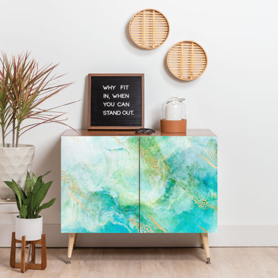 Iveta Abolina Winter Marble II 2 Door Credenza Cabinet