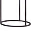 Table de bout grise avec accents bronze industriel