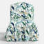 Fauteuil de chambre Edie bleu paon et blanc-121671373