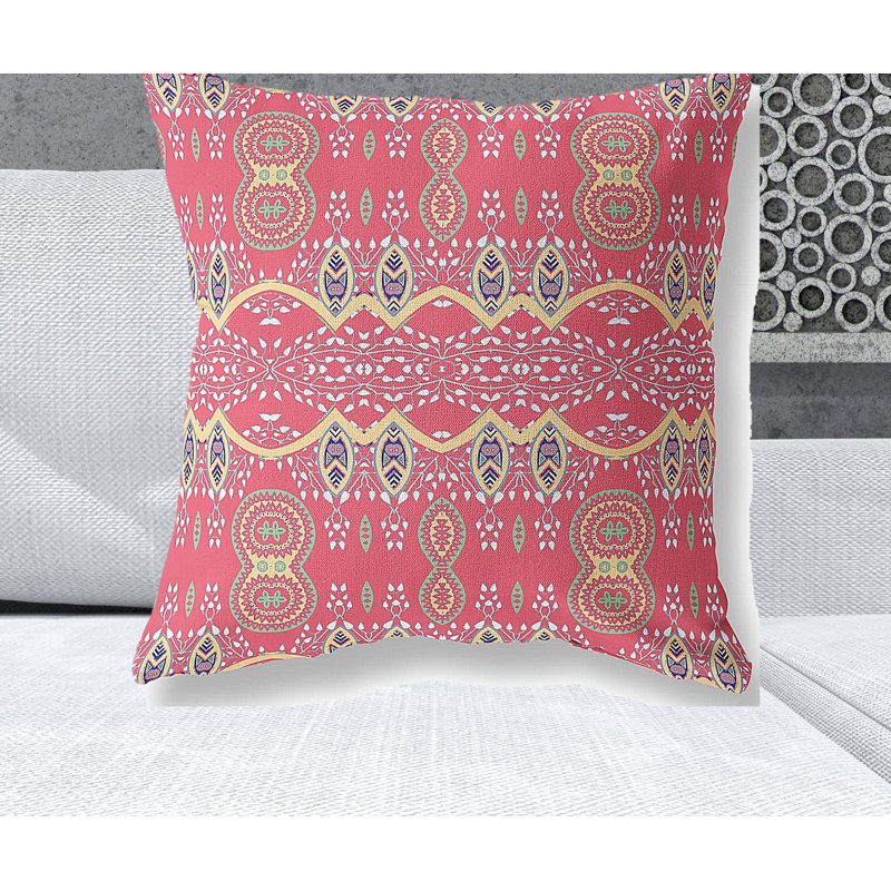 Coussin décoratif intérieur 26 po x 26 po, Rouge
