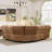 7-Piece Faux Leather Manual Reclining L-Shaped Sectional Sofa with Center Console, Cup Holders & Storage-1595310199