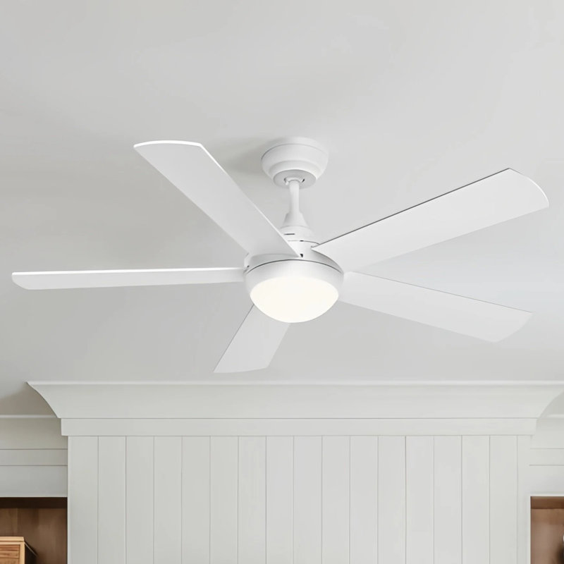 48" Smart Ceiling Fan with Light Kit Included, WiFi/APP/Voice/Remote, Dual-Sided 5-Blade High Airflow Low Noise 6-Speed, Reversible Airflow DC Motor