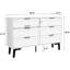 Cailan 46.9" Wide 6-Drawers Accent Chest-674280383