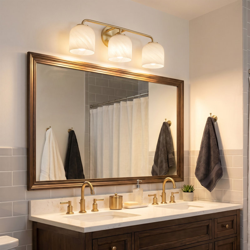  Éclairage pour meuble-lavabo moderne 3 lumières 24 po Leia