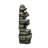 6-Tiers Rock Waterfall Fountain - 30.7Inches Outdoor Water Fountain With Led Lights For Home Garden Decor