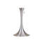 Lampe de table rétro 27 po en métal avec finition argentée, abat-jour en lin blanc
