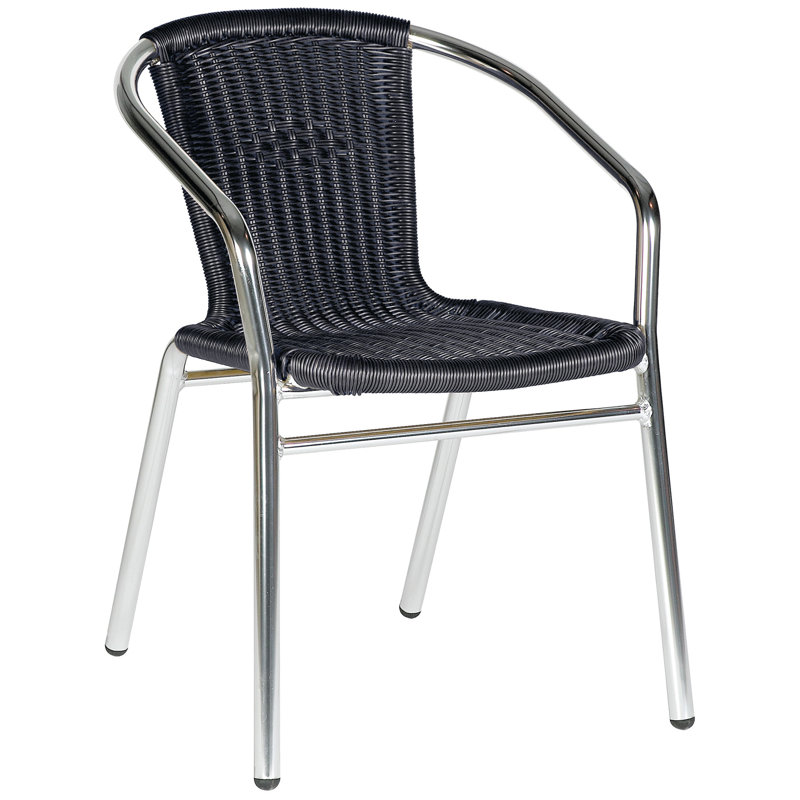 Moro Stacking Patio Dining Armchair with Cushion