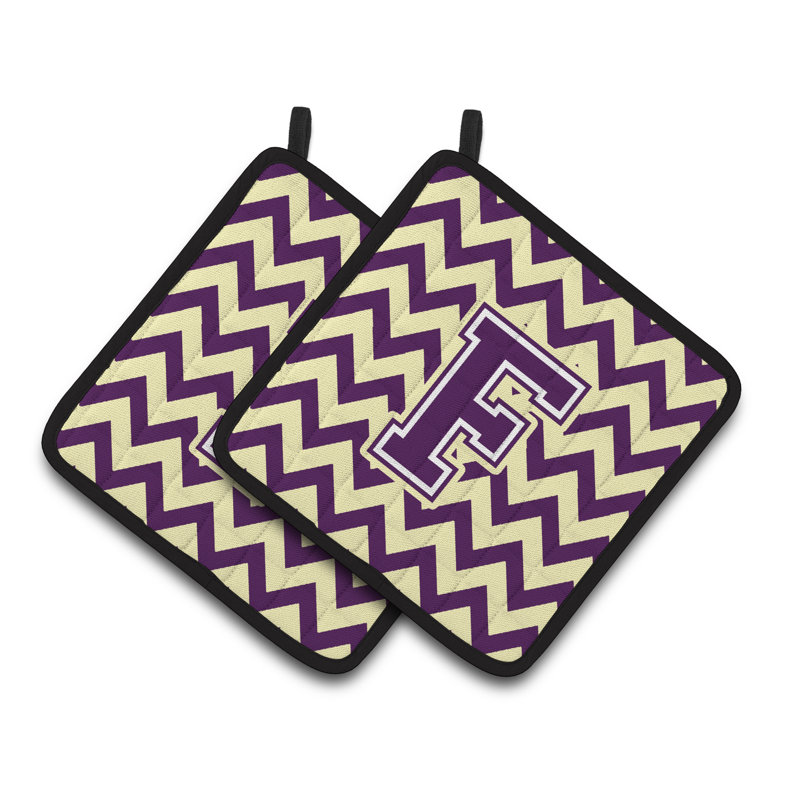 Poignée à chevrons, F, Mauve / doré clair