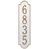 Richmond Personalized Vertical Estate 4-Line Wall Address Plaque