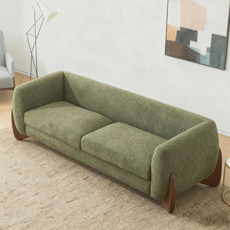 82Inches Sofa, Olive Green