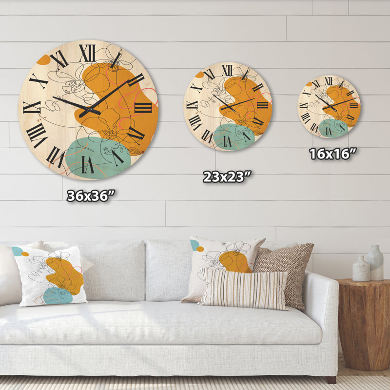 Horloge murale en bois, Moyen