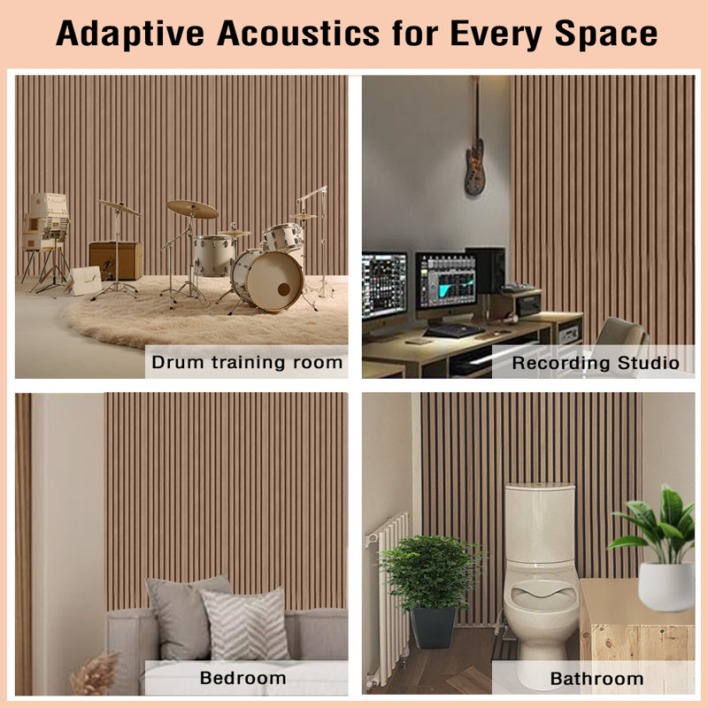 4 panneaux insonorisants pour grille - pour la décoration intérieure