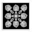 Giclée encadrée symétrique fractale, design par El Perkin-791103078-791103066