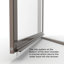 Porte de douche avec cadre pivotant Deluxe l 25,75 "x H 63,5"-14170918-14170920