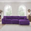 Canapé modulaire réversible 3 pièces rembourré en flanelle de fourrure de lapin gris clair avec 3 coussins-2101244176-2101244178