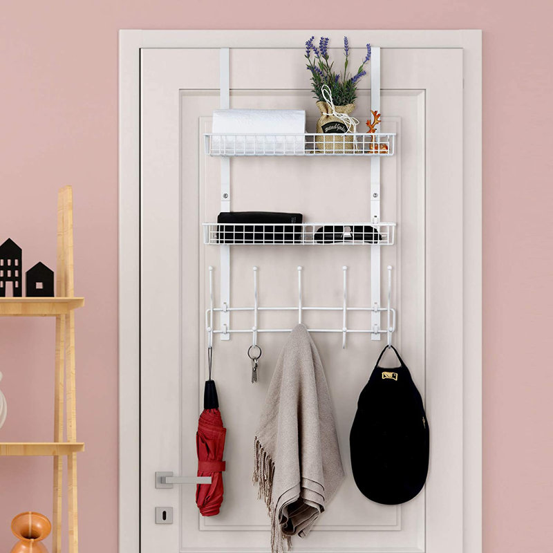 Johnson Metal Hanging Closet Organizers, White