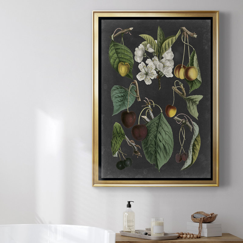 Toile encadrée de qualité supérieure Orchard Variétés II - prête à être accrochée, H 36,5 po x l 26,5 po, Cadre doré