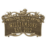 4-Line Wall Address Plaque