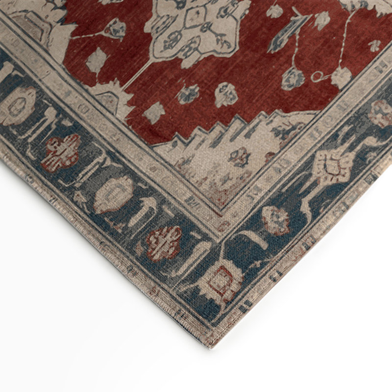 Overdyed Gray Indoor and Outdoor Area Rug, Rectangle 5' x 7'