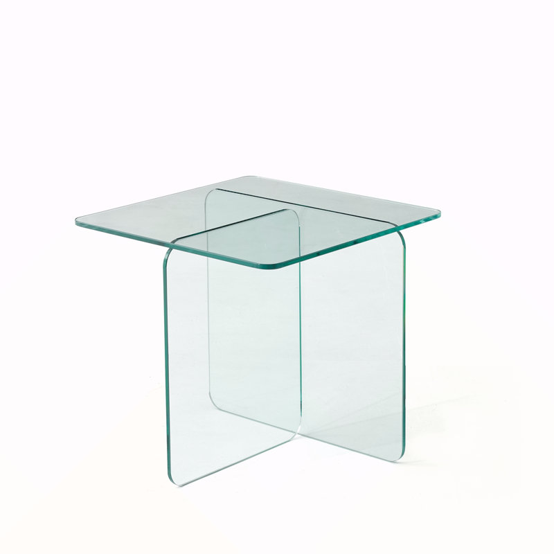 Tempered Clear Glass Sidetable