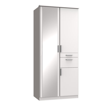 Bengt Solid + Manufactured Wood Wardrobe