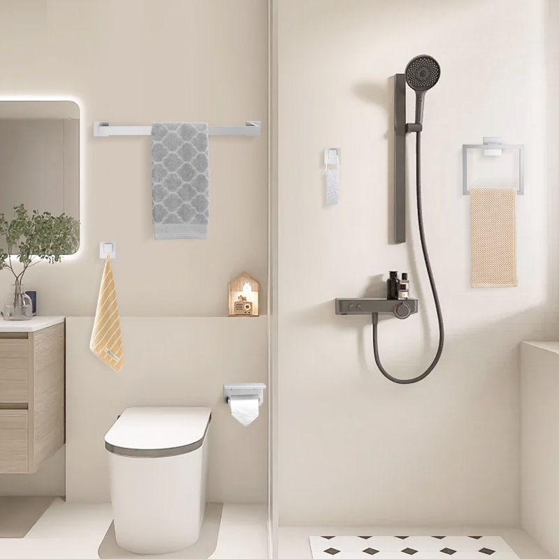 5 Piece Bath Hardware Set (set Of 5), Brushed Nickel